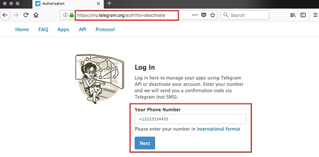 آموزش حذف یا دیلیت اکانت تلگرام